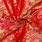Red-Brown Polyester Paisley Baroque Pattern Chinese Brocade Fabric By the Yard